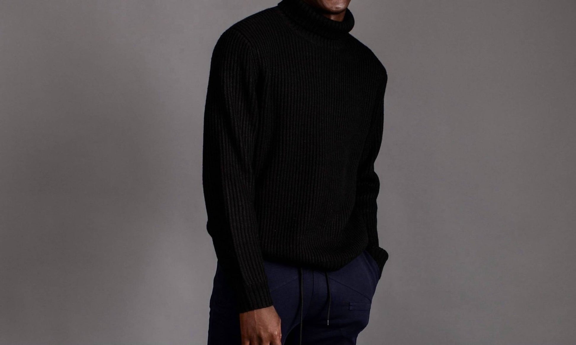The Athletic Side Of Us - Turtle Neck Sweater - black - clothing - directbrandpartner