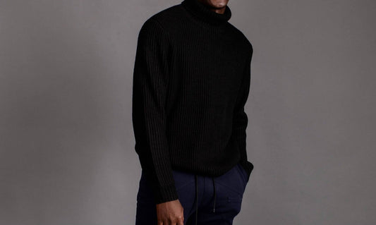 The Athletic Side Of Us - Turtle Neck Sweater - black - clothing - directbrandpartner