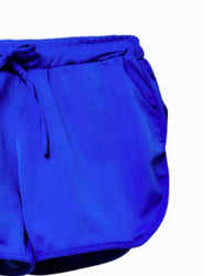 The Athletic Side Of Us - Women's Act Self Short Shorts - athletic - shorts - blue - clothing