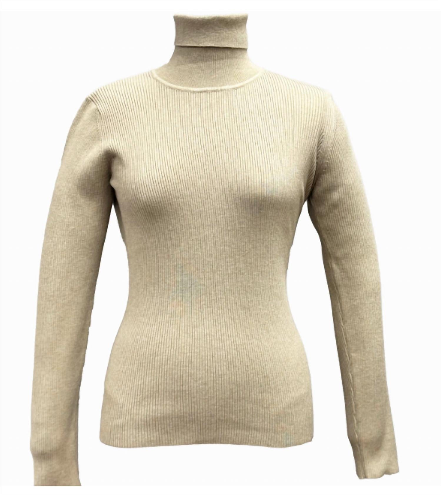 The Athletic Side Of Us - Women's Osa’s Turtle Neck Sweater - brown - clothing - cowl