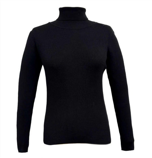 The Athletic Side Of Us - Women's Osa’s Turtle Neck Sweater - black - clothing - cowl