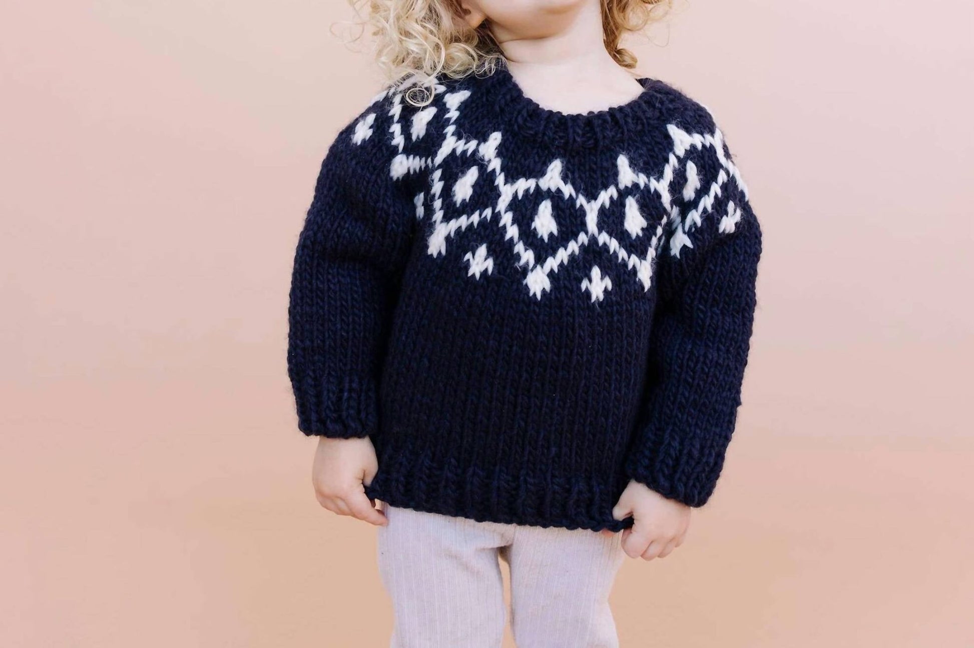 The Blueberry Hill - Icicle Sweater Pullover - acrylic - blue - clothing