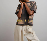 The Endery - Bauhaus Short Sleeve Sweater Tee