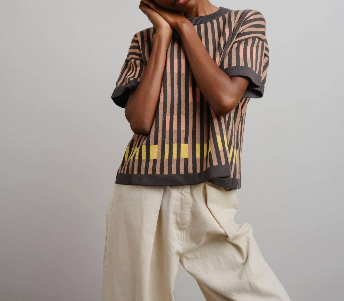 The Endery - Bauhaus Short Sleeve Sweater Tee