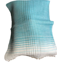The Gray Crab - Women's Linen Cotton Scarf - accessories - blue - cotton - blend