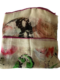 The Gray Crab - Women's Linen Scarf - accessories - beige - directbrandpartner
