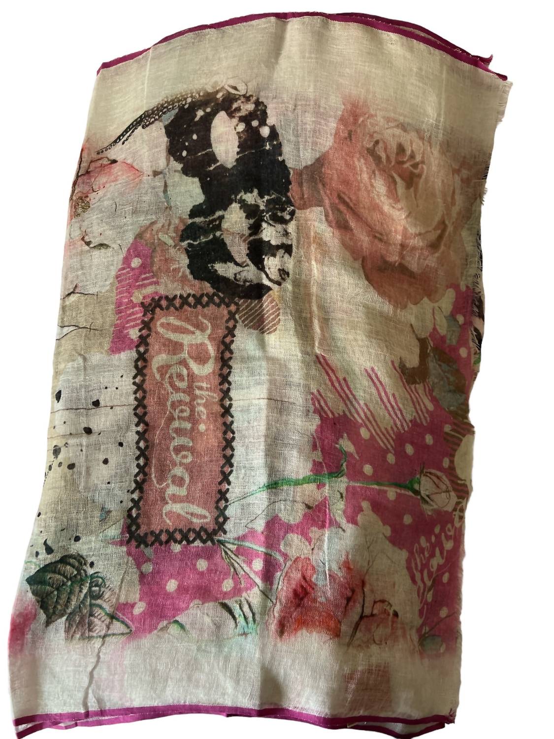 The Gray Crab - Women's Linen Scarf - accessories - beige - directbrandpartner