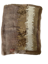 The Gray Crab - Women's Rich Linen Blend Scarf - accessories - brown - directbrandpartner
