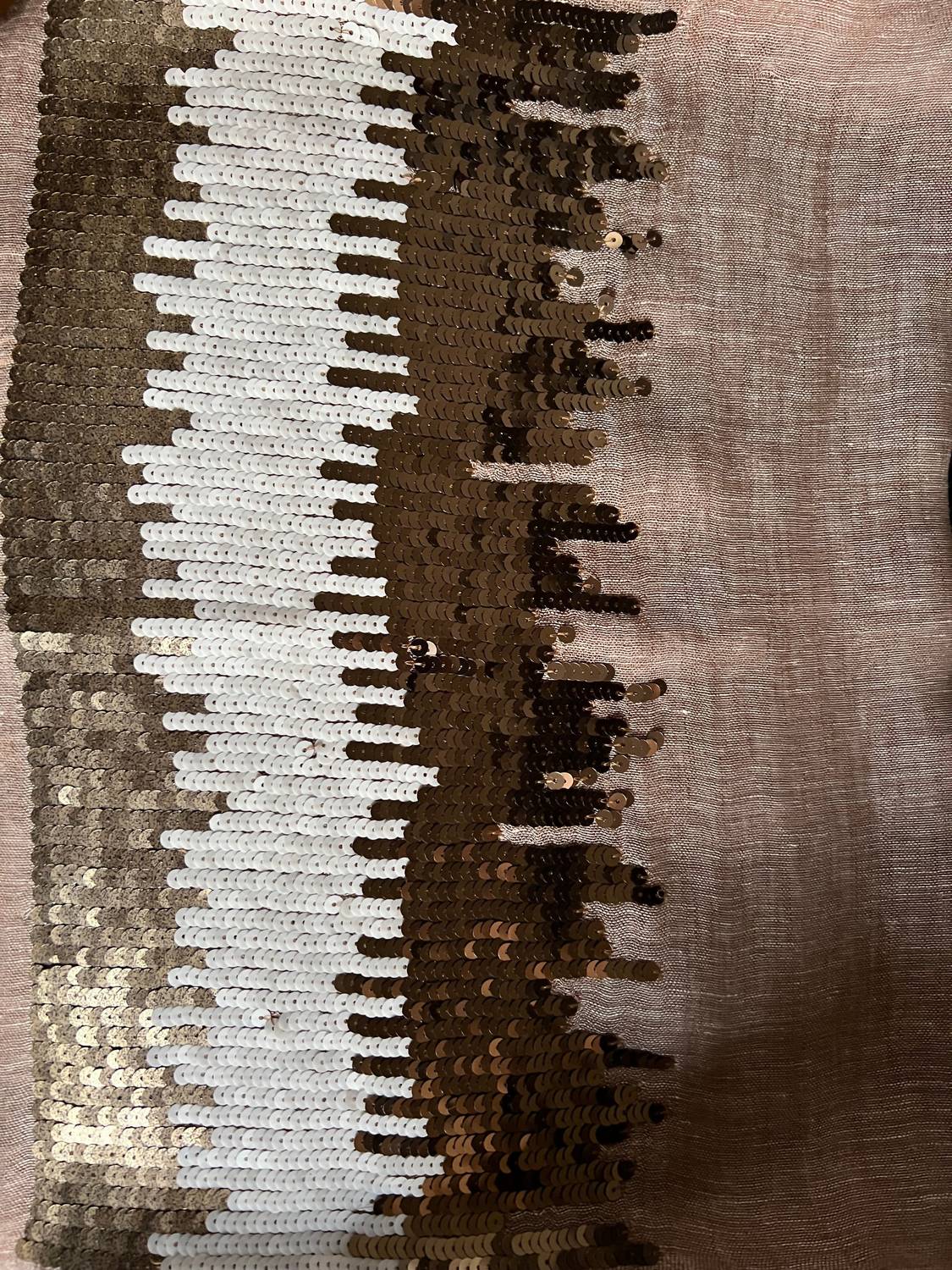 The Gray Crab - Women's Rich Linen Blend Scarf - accessories - brown - directbrandpartner