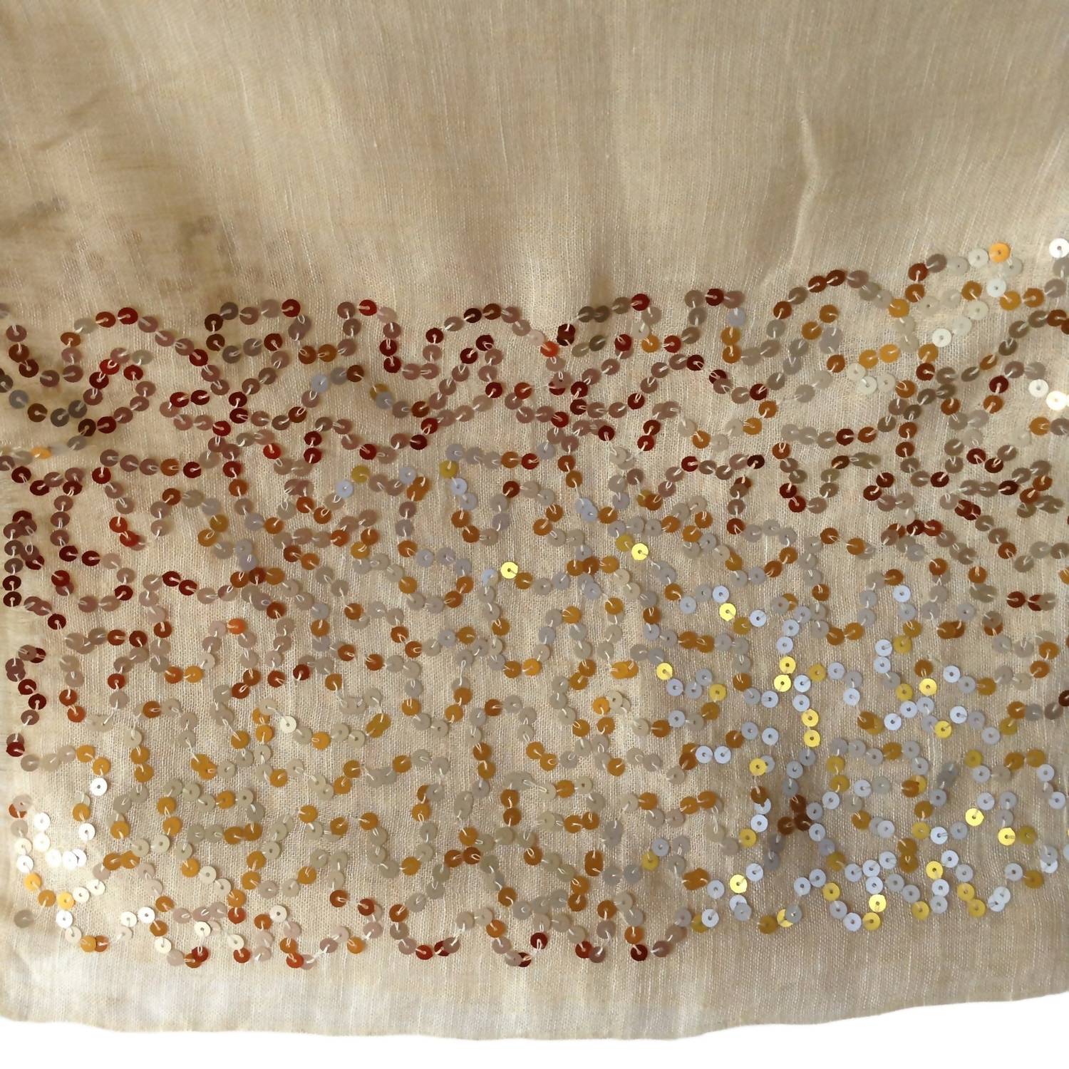 The Gray Crab - Women's Rich Linen Blend Scarf - accessories - beige - directbrandpartner