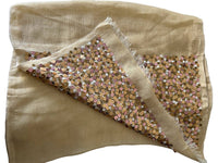 The Gray Crab - Women's Silk Scarf - accessories - beige - directbrandpartner