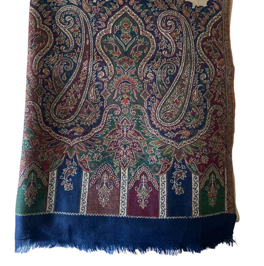 The Gray Crab - Women's Wool Scarf - accessories - blue - directbrandpartner