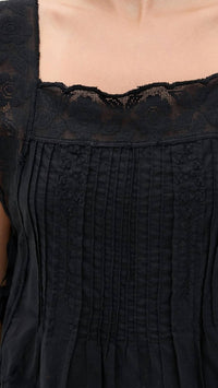The Great. - Attic Lace Cami Top - black - camisoles - clothing