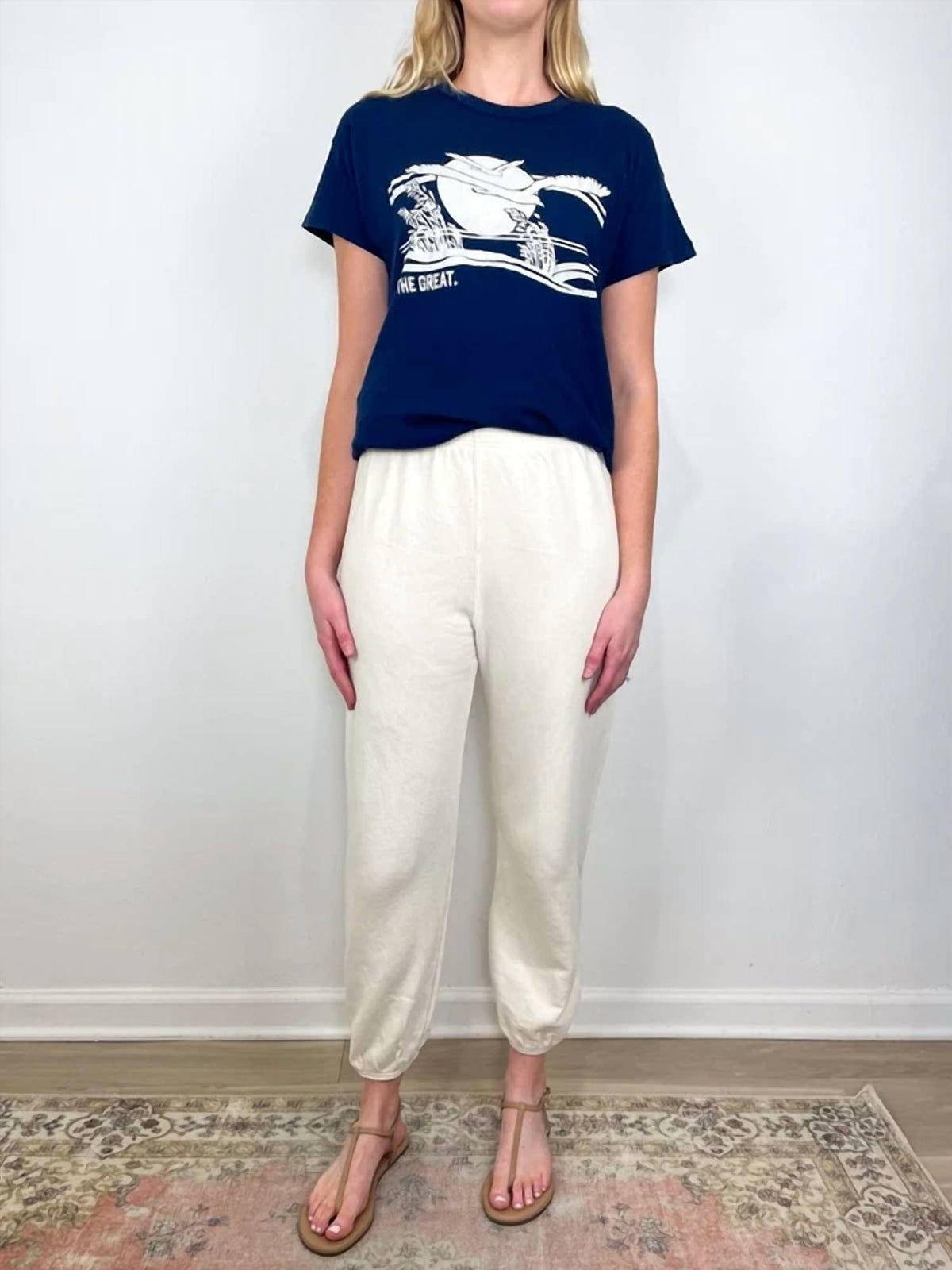 The Great. - Boxy Everglade Tee Top