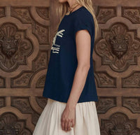 The Great. - Everglade Graphic The Boxy Crew Top