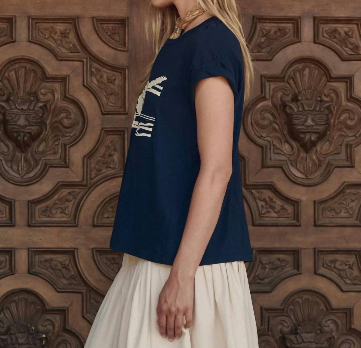 The Great. - Everglade Graphic The Boxy Crew Top