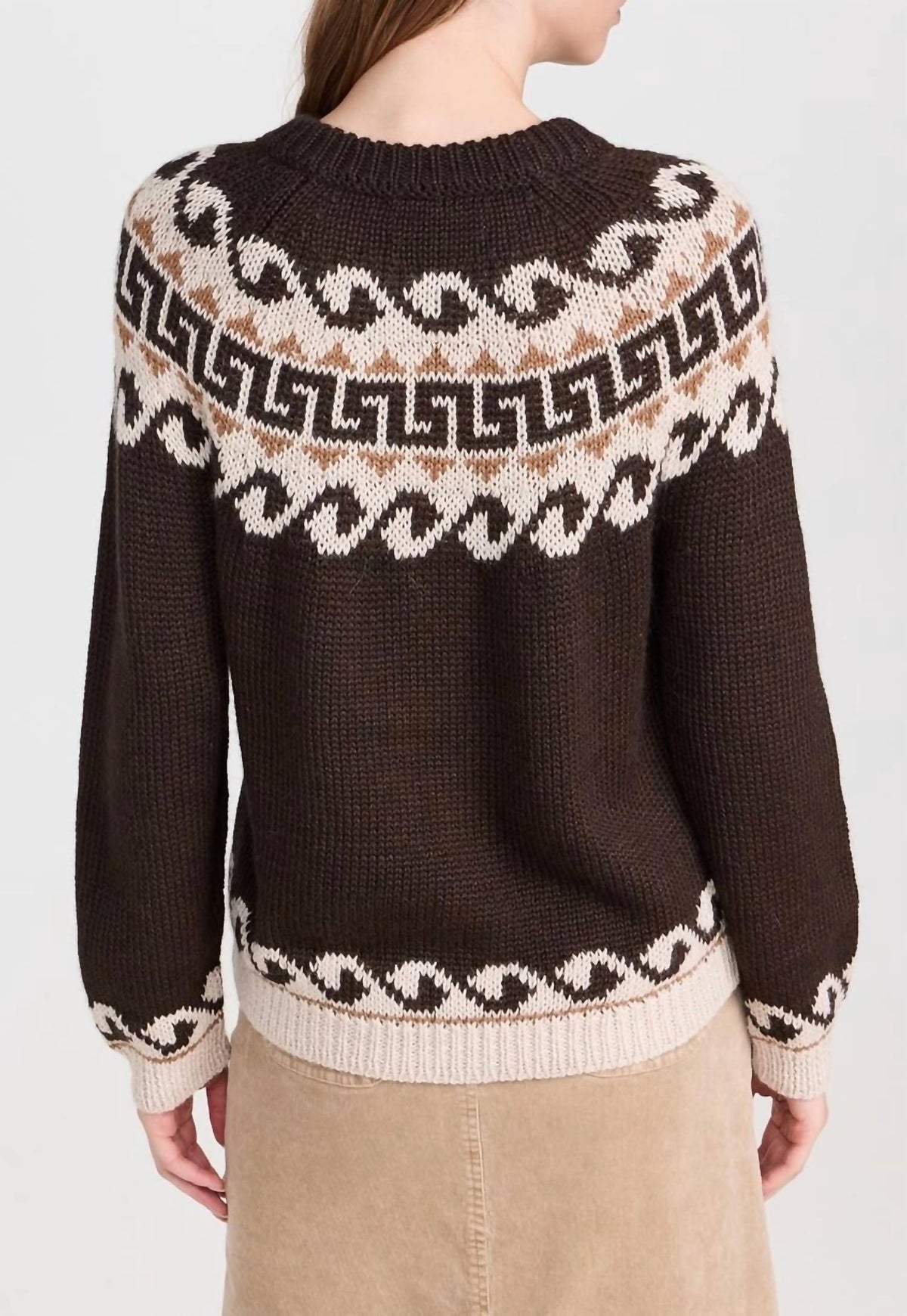 The Great. - Greek Key Pullover Sweater