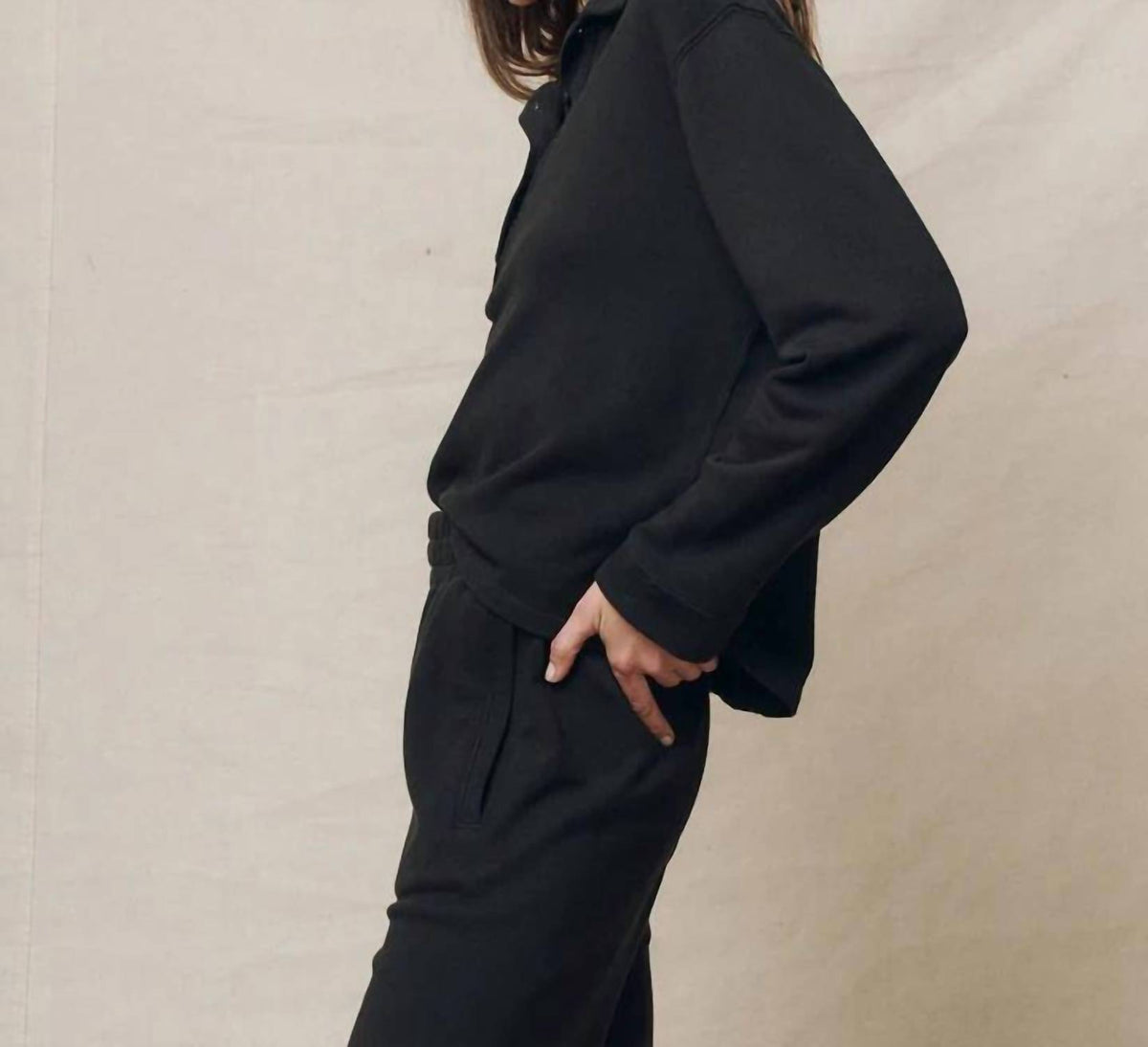 The Great. - Rugby Long Sleeve Collared Sweatshirt