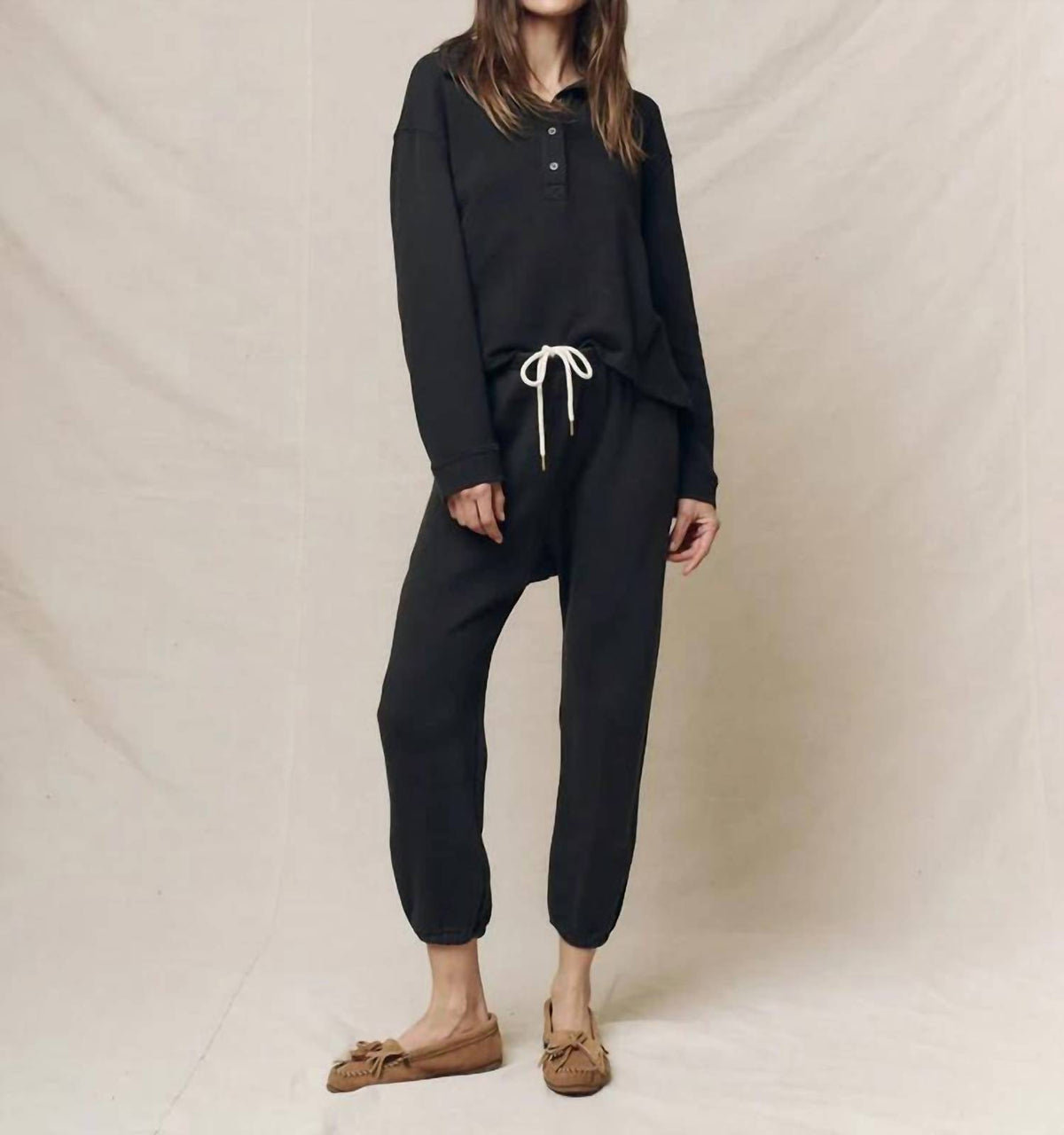 The Great. - Rugby Long Sleeve Collared Sweatshirt