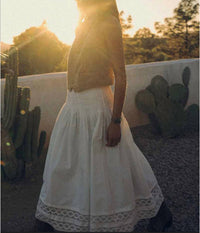 The Great. - Structured Victorian Midi Skirt