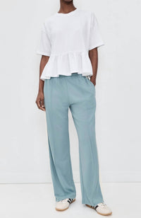 The Great. - The Oversized Ruffle Peplum Tee