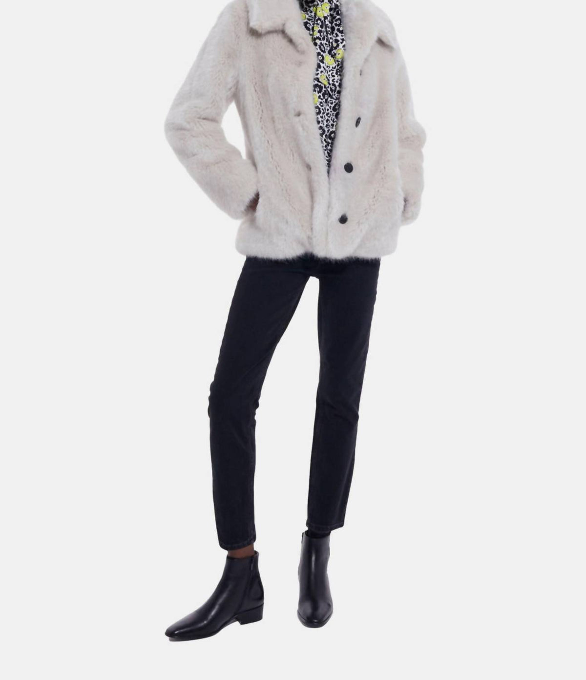 The Kooples - Faux Fur Coat