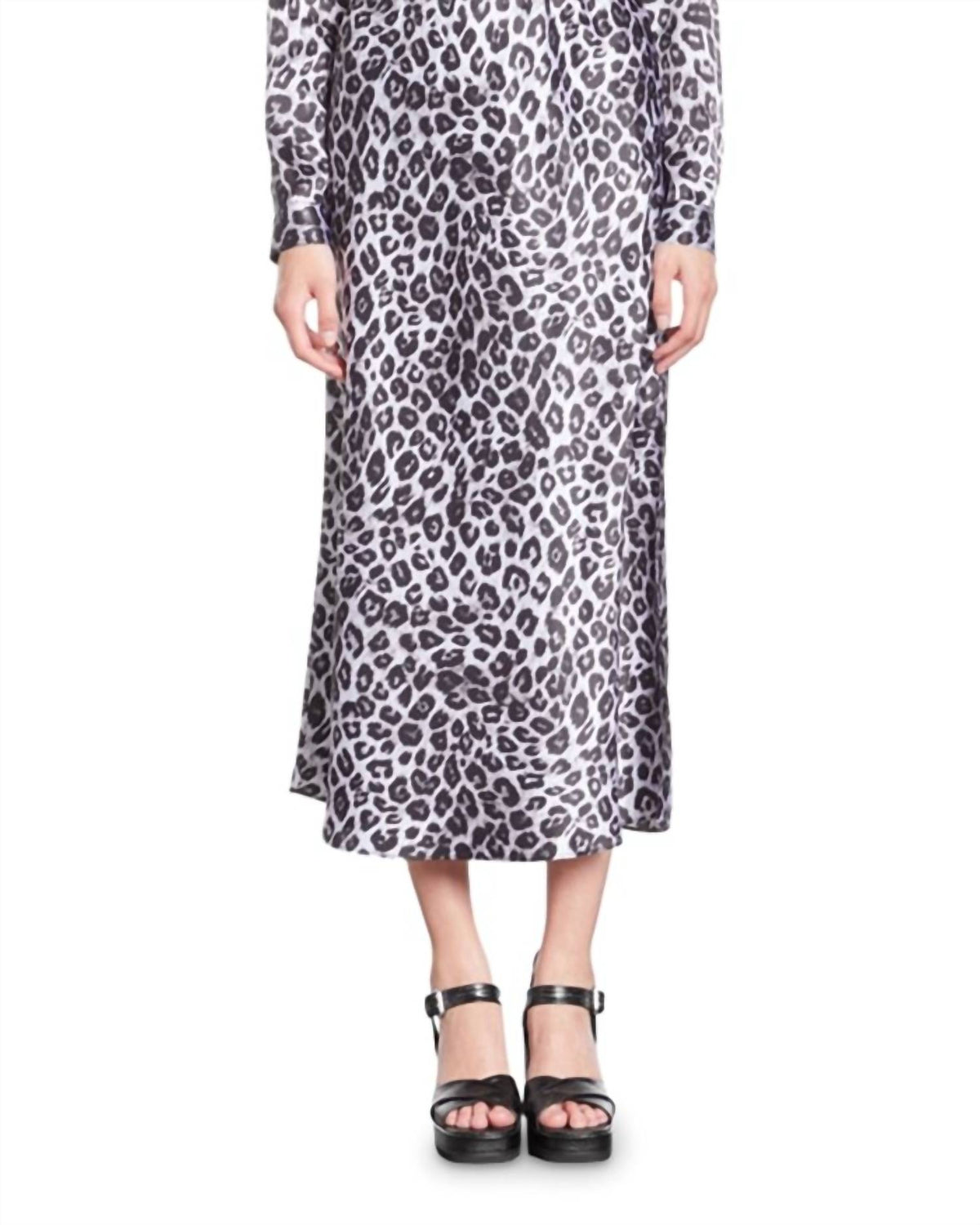 The Kooples - Midi Silk Skirt