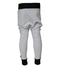 The Mini Classy - Kids Quilted Patch Denim Harem Pants