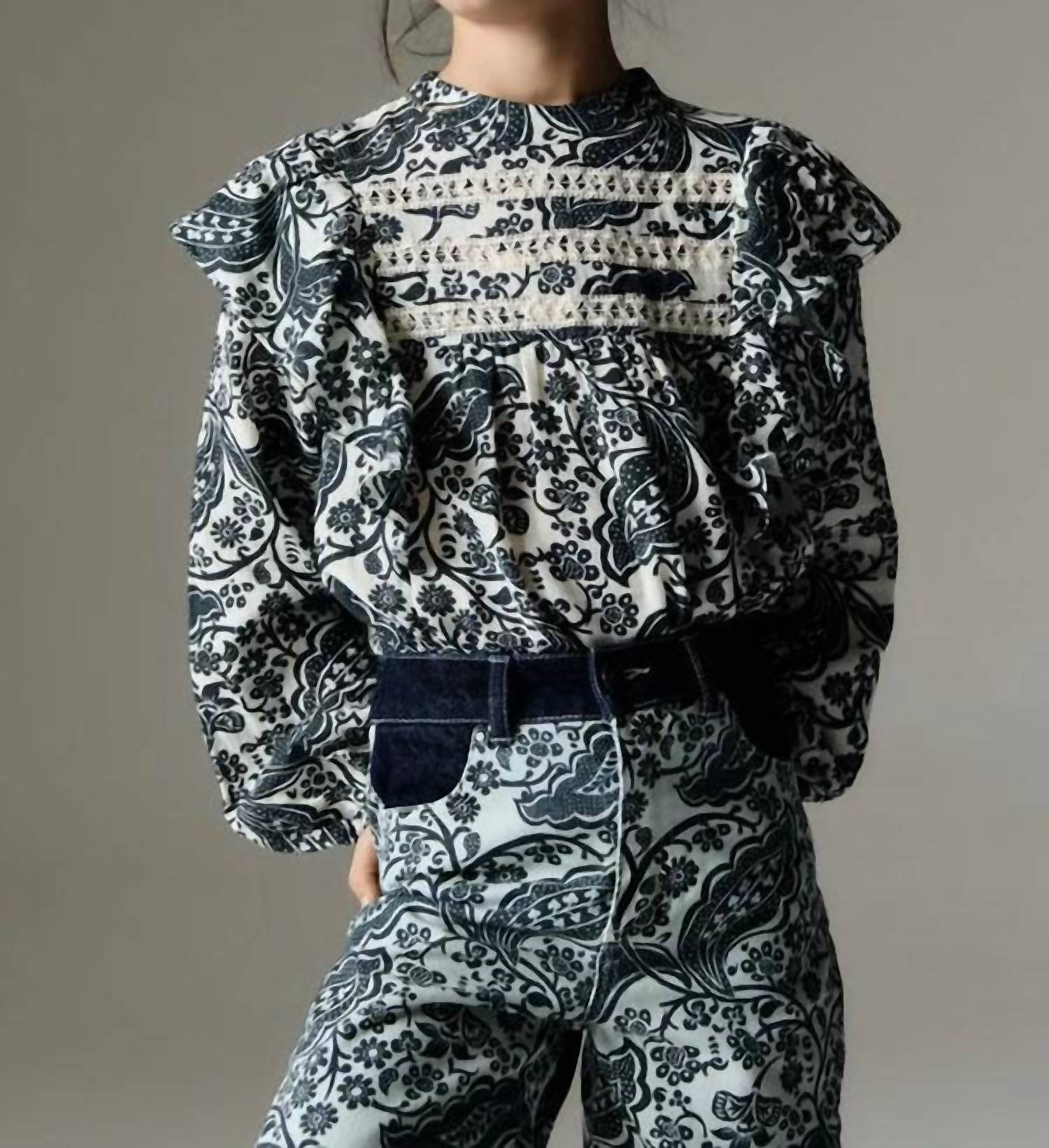 The New Society - Girl's Jaipur Blouse - black - blouses - clothing