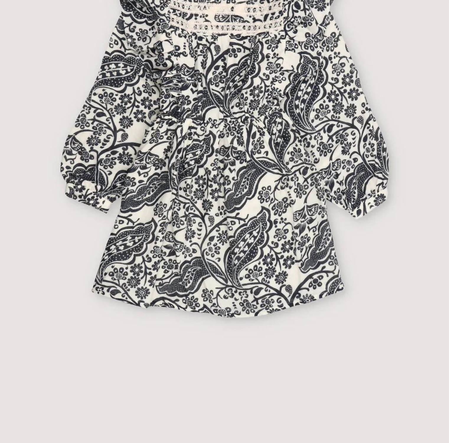 The New Society - Girl's Jaipur Dress - black - casual - clothing