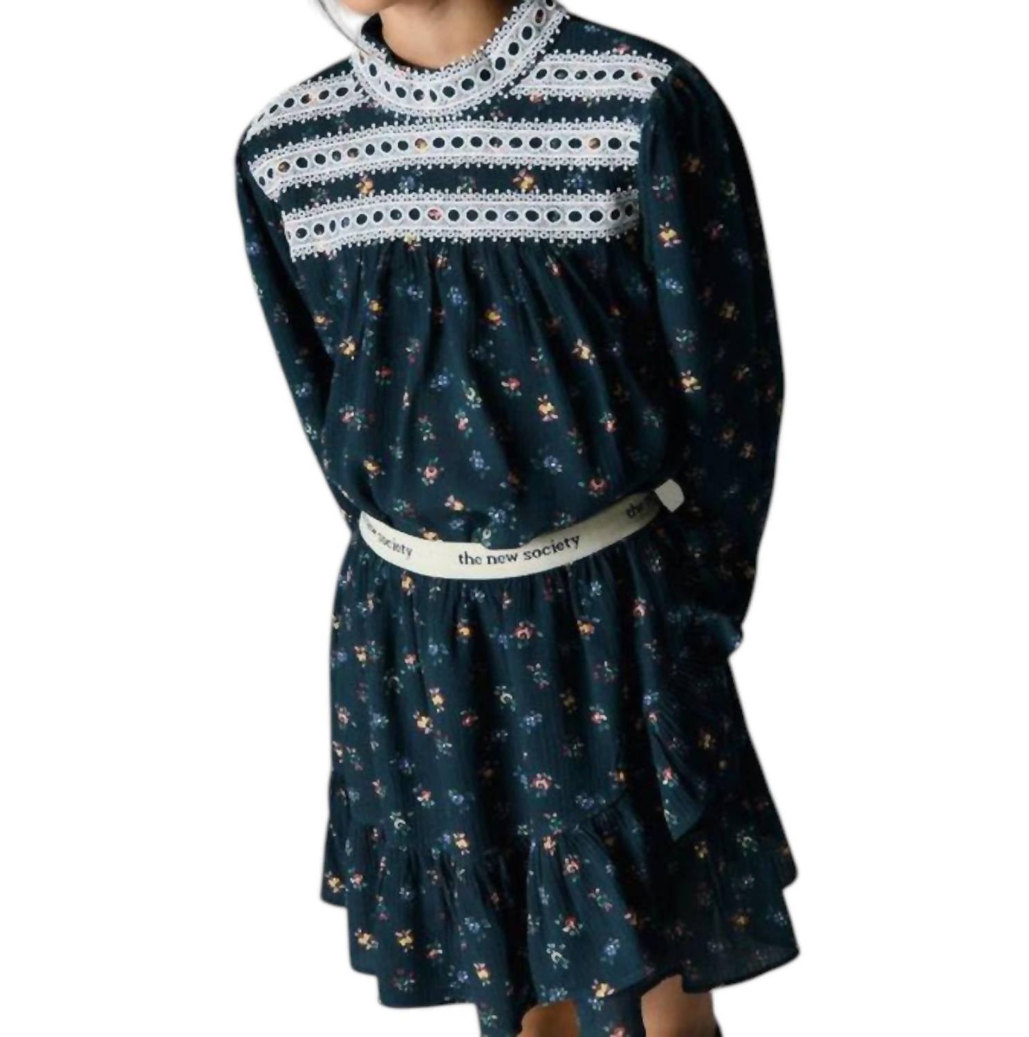 The New Society - Girl's Moon Skirt - blue - bottoms - clothing