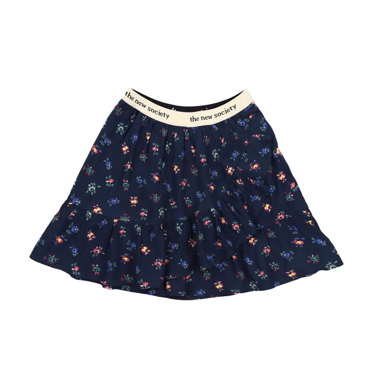 The New Society - Girl's Moon Skirt - blue - bottoms - clothing
