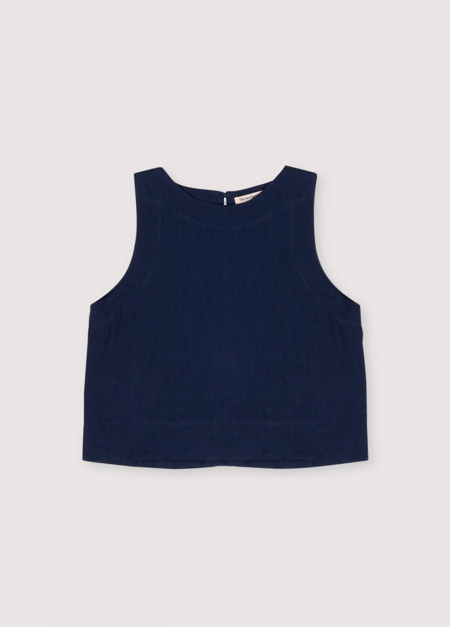 The New Society - Hera Sleeveless Top - blue - clothing - linen