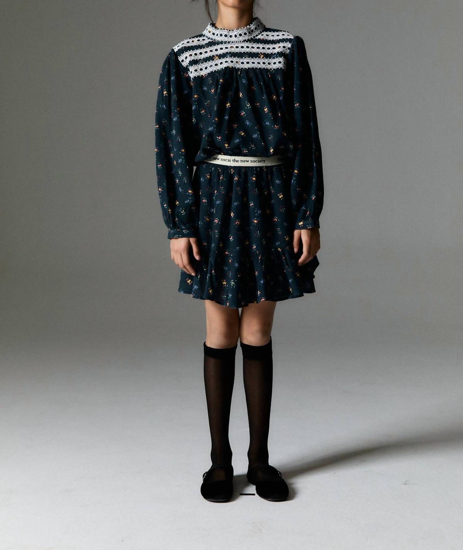 The New Society - Moon Blouse - blouses - blue - clothing