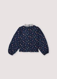 The New Society - Moon Blouse - blouses - blue - clothing
