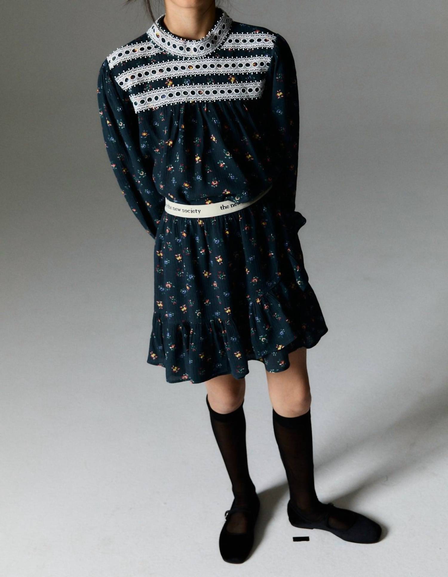 The New Society - Moon Blouse - blouses - blue - clothing