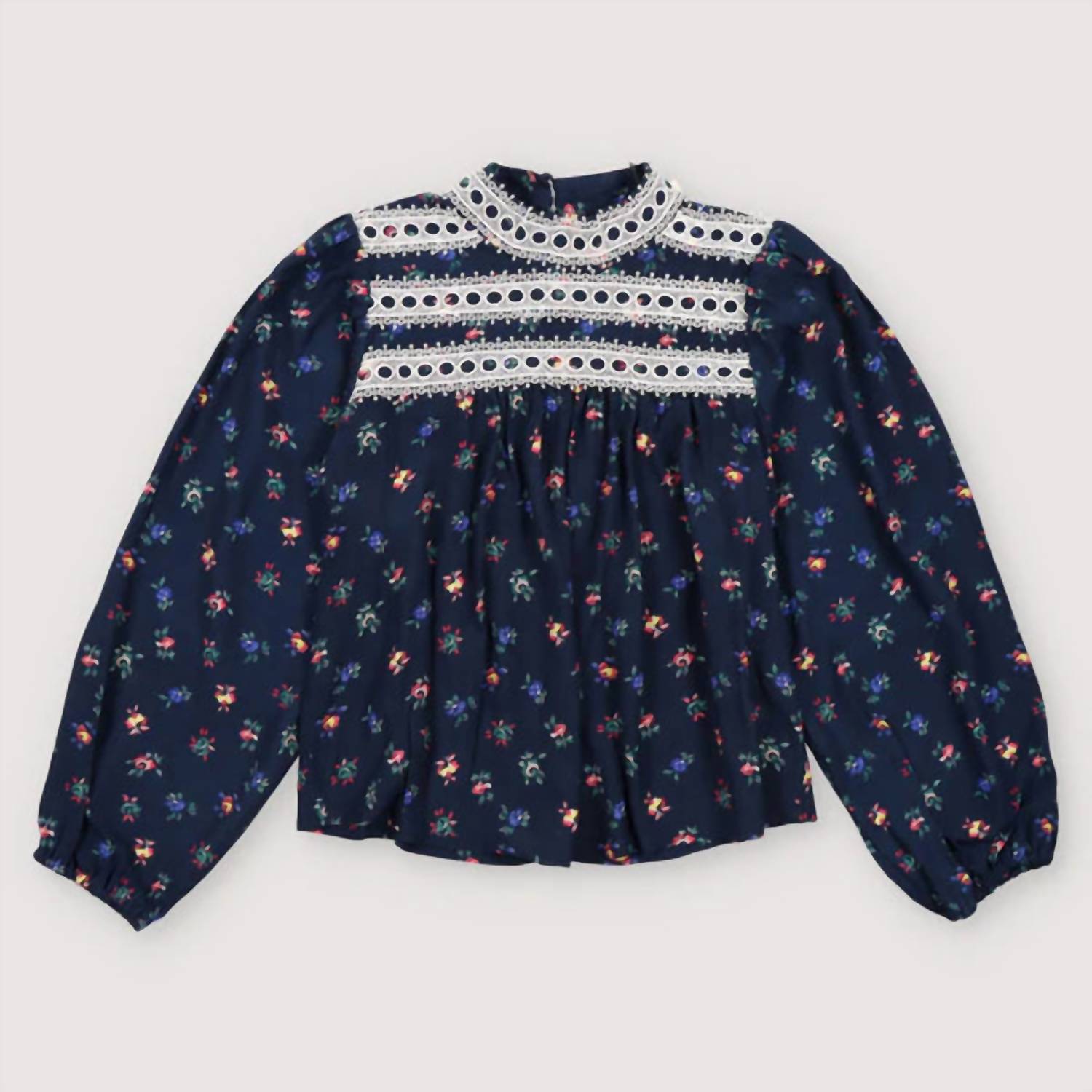 The New Society - Moon Blouse - blouses - blue - clothing
