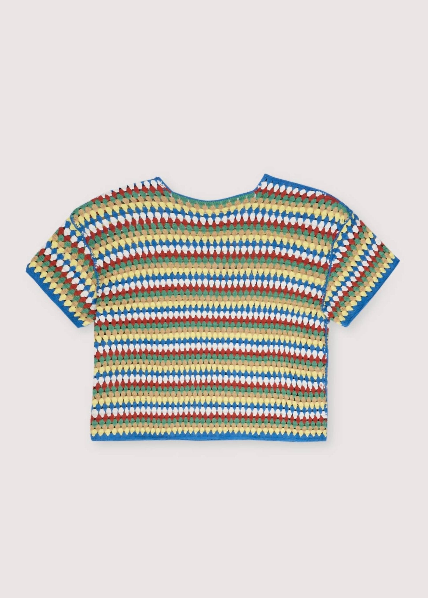 The New Society - Serifos Crochet Top - blue - clothing - cotton