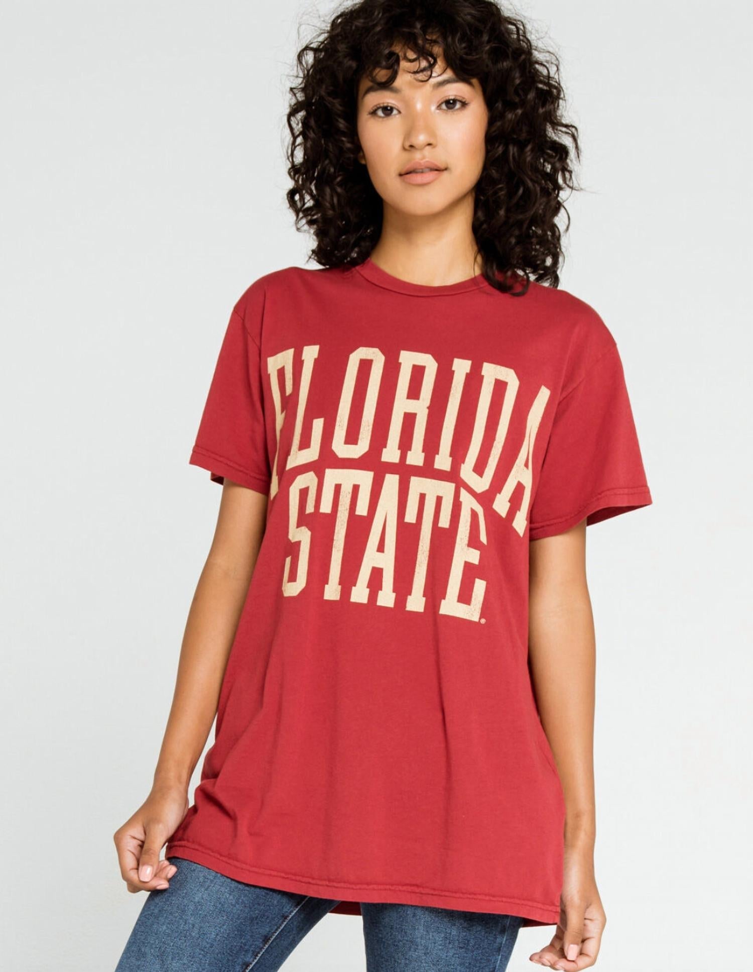 The Original Retro Brand - Retro Florida State Boyfriend Tee - clothing - graphic - red