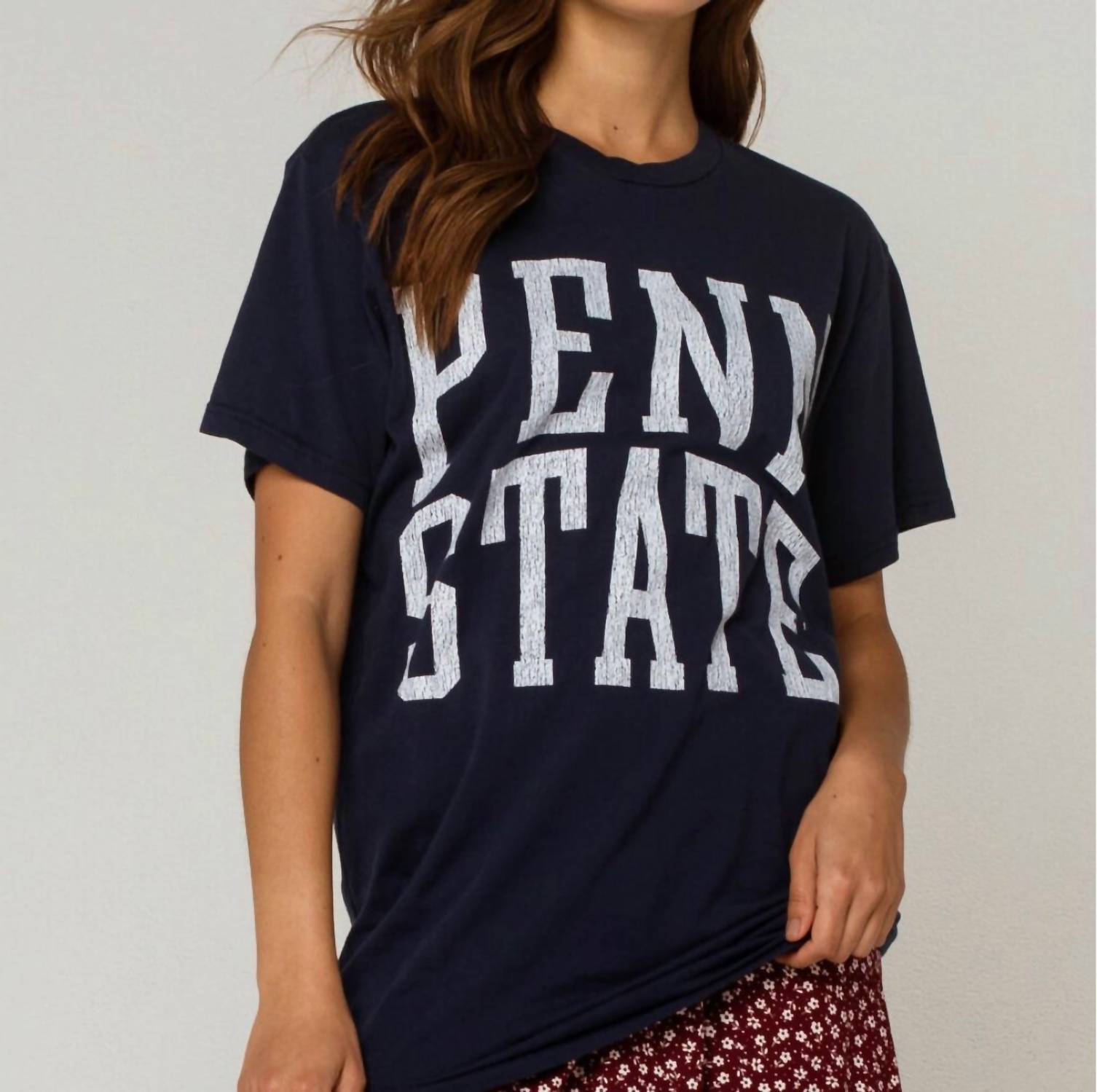 The Original Retro Brand - Retro Penn State Boyfriend Tee - black - clothing - cotton