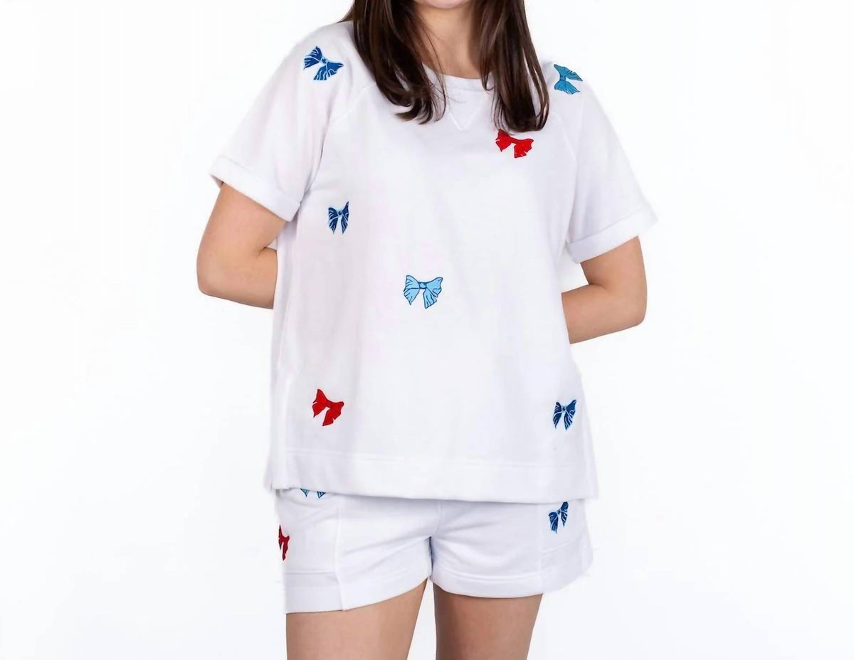 The Royal Standard - Patriotic Bows Top