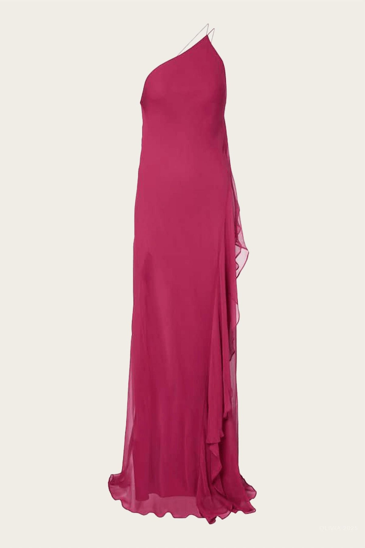 The Sei - One Shoulder Ruffle Gown