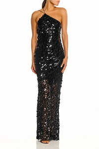 The Sei - PAILLETTE ONE SHOULDER GOWN