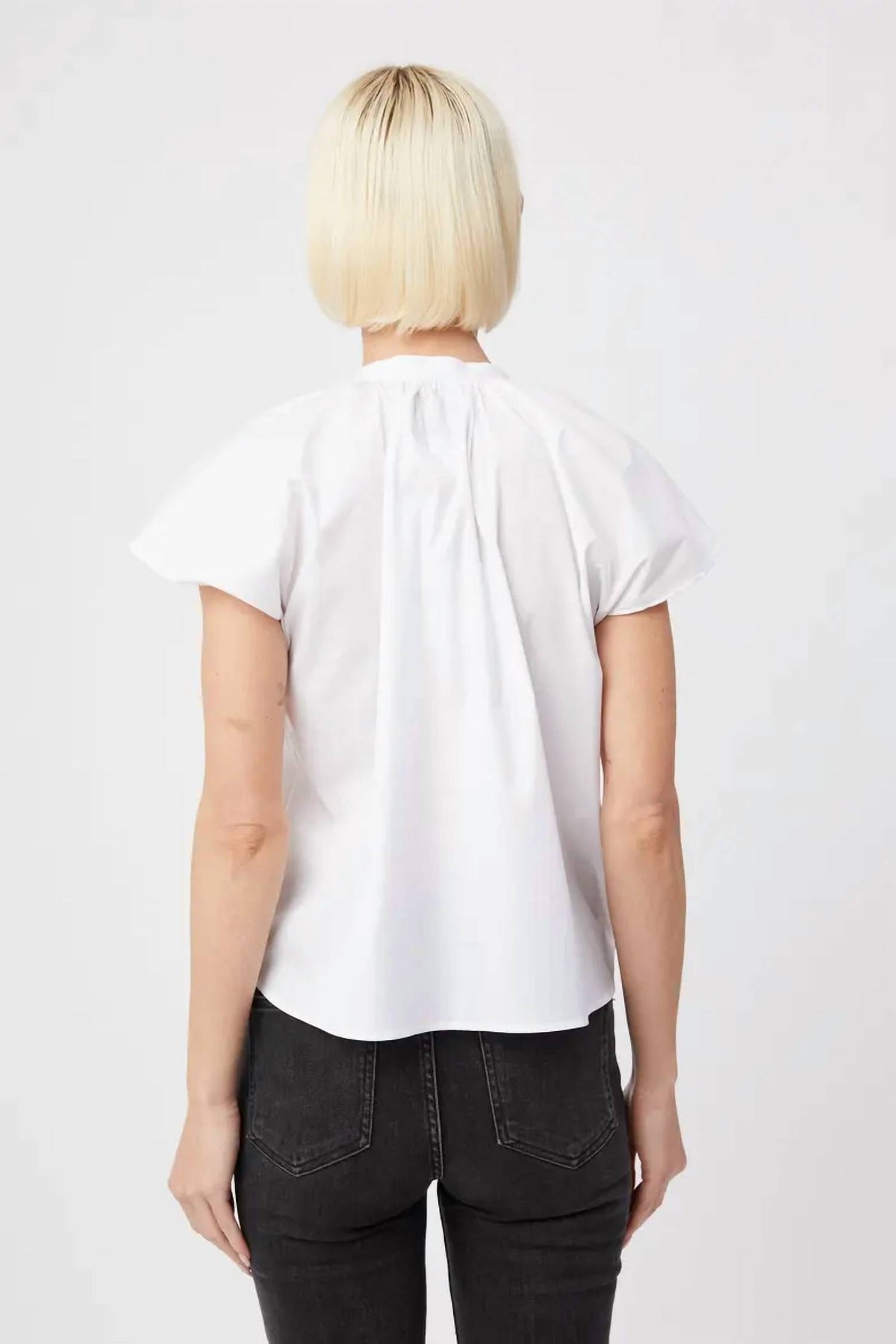 The Shirt - Flutter Shoulder Shirt