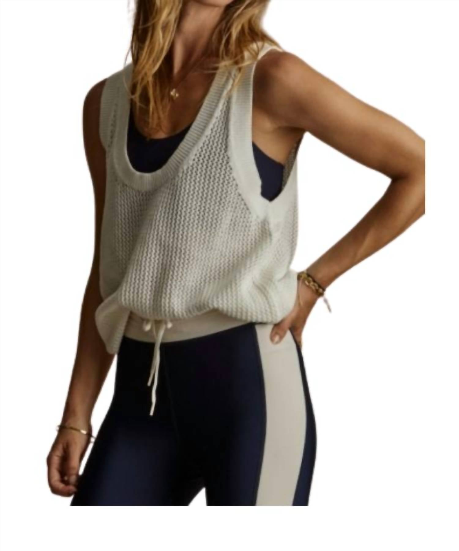 The Upside - FENWAY WALES KNIT TANK - clothing - tank - tops - textured