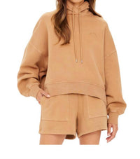 The Upside - TECOPA MASON HOODIE - brown - clothing - cotton