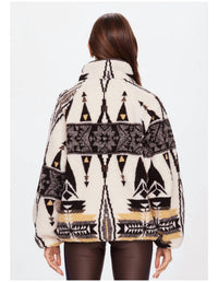 The Upside - TOTEM HARLOW ZIP THROUGH - brown - clothing - coats