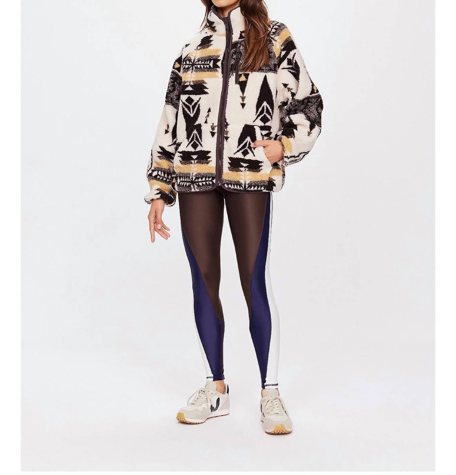 The Upside - TOTEM HARLOW ZIP THROUGH - brown - clothing - coats