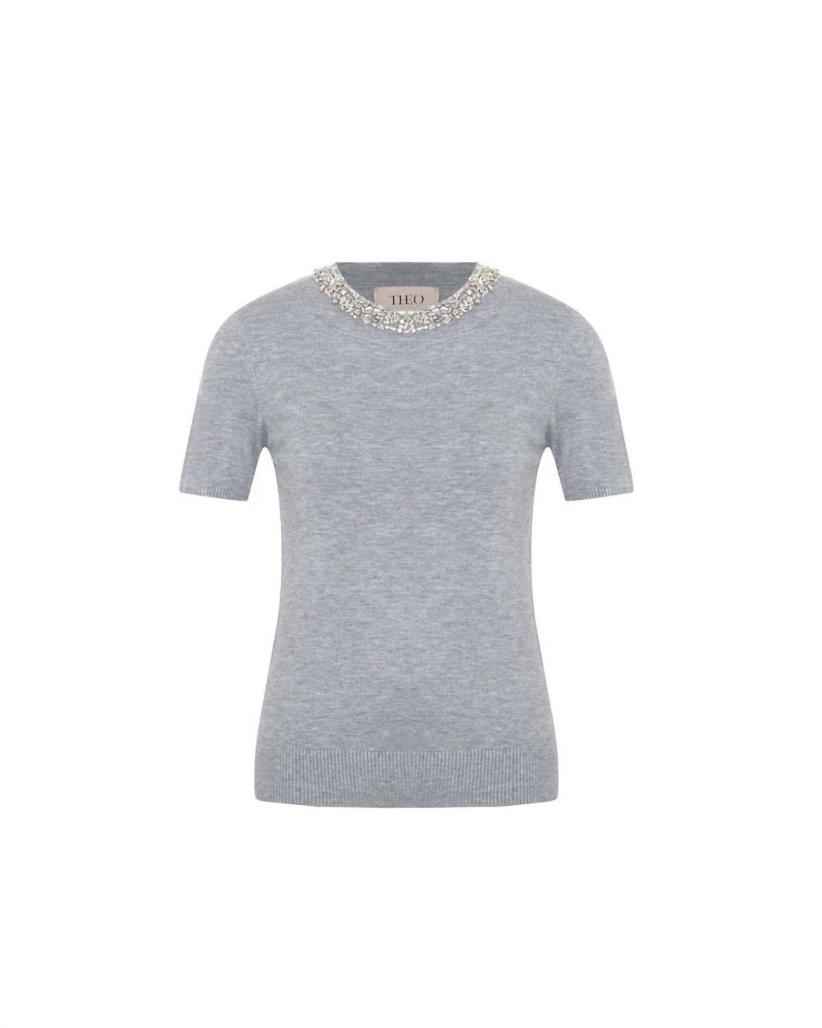 Theo The Label - Women's Nomia Embellished Knit Tee
