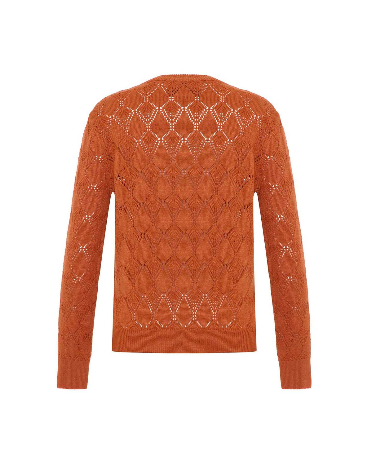 Theo The Label - Ersa Pointelle Argyle Pullover